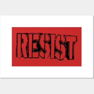 Punk - RESIST black Posters and Art